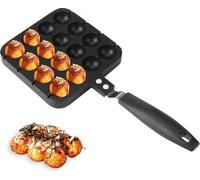 Poêle à Takoyaki en fonte - 16 trous - Antiadhésif - Accessoires de cuisine - Octopus-Ball-Egg-Souzen