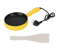 Poêle à œufs électrique, poêle à frire électrique légère antiadhésive, 300 W avec spatule en bois, steak de cuisine à la maison de crêperie de dortoir pour faire frire les œufs