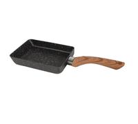 Poêle à œufs - Tamagoyaki - Carrée - Antiadhésive - 13x35,5 cm - Facile à nettoyer - Noir