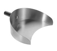 Poêle à Viande pour Shawarma et Barbecue en Acier Inoxydable | Usage Machine à Kebab, Angle de Coupe Rapide, Nettoyage Facile, Finition Argentée, Contact Alimentaire Sûr