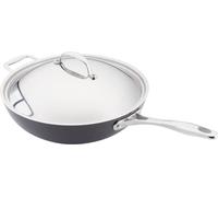 Poêle à wok Stellar-Hard Anodized, aluminium, 55 x 30 x 16,5 cm, noir/argent
