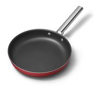Poêle aluminium antiadhésive 28 cm rouge mat Smeg
