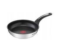Tefal Emotion Poêle avec revêtement antiadhésif, Acier inoxydable, Cranberry, 24 cm
