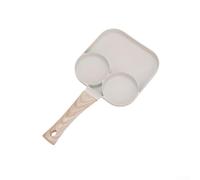 Poêle Antiadhésive 3 Compartiments pour aluminium pour forgé pour Omelette Espagnole et au Plat - Compatible Tous Feux dont Induction 34,5 cm(white)