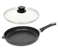 Poêle antiadhésive avec couvercle en verre, diamètre 26 cm, idéale pour une cuisine saine
