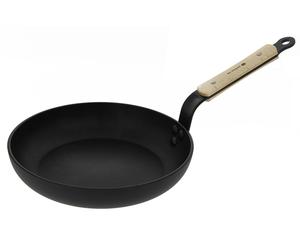Poêle antiadhésive CHOC B BOIS 28 cm, manche en bois, de Buyer