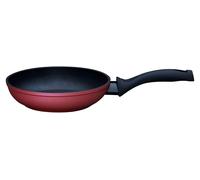 Poêle antiadhésive de 20 cm, gamme Diamond RED, avec fond en acier inoxydable thermodiffusant, de couleur rouge