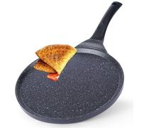 Poêle antiadhésive de 27 cm, en aluminium, avec revêtement effet granit, hauteur de 1,5 cm