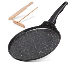 Poêle antiadhésive de 28 cm avec spatule en bois