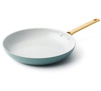 Poêle antiadhésive en céramique, 24 cm, sans , compatible induction, couleur bleu fumé