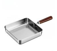 Poêle Antiadhésive Naturelle En Acier 304 Pour Cuisson Uniforme | Wood Handle Pan,Non Steel,Induction Safe,Chef Frypan,Rust pour proof Cook