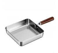 Poêle Antiadhésive Naturelle En Acier 304 Pour Cuisson Uniforme | Wood Handle Pan,Non Steel,Induction Safe,Chef Frypan,Rust pour proof Cook