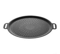 Poêle Antiadhésive pour granit 35x30cm Plaque de Cuisson en Fer pour Steak et Compatible pour gaz Électrique Vitrocéramique