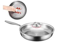 Poêle antiadhésive Ustensile de cuisine multifonction de chauffage | Poêle avec couvercle pour cuisine électrique, camping, cuisine en plein air, four, sceller, grill, torti