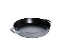 Staub Poêle en fonte ronde à double poignée 26 cm Gris graphite