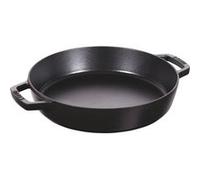 Staub Poêle à frire 40511-725-0 – Fonte, 2 poignées, Ø 26 cm, Noir