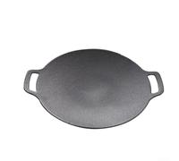 Poêle BBQ Pierre Volcanique Antiadhésive 30cm | Fonte naturelle, substances nocives, sain pour la famille, diamètre 30cm, cuisson sécurisée(A)