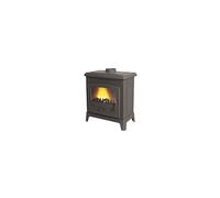 poele bois 7* fonteval 10kw fonte anthracite buche50