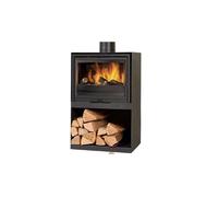 Poêle bois bûche GODIN Clairvoy 7Kw - Noir mat - 411104