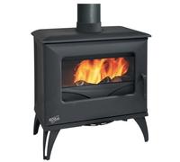 Poêle bois bûche GODIN Cube 8Kw - Anthracite - 388117