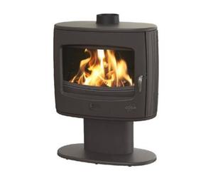 Poêle bois bûche GODIN Eliot 8Kw - Anthracite - 388131