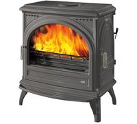 Poêle bois bûche GODIN Petit Carvin 9Kw - Anthracite - 366102