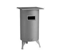 Poêle Bois Ronde Arrière Chaleur Optimale, Design Compact Et Raccordement Discret - Fm Calefacción