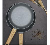 Poêle - COOK CONCEPT - Forge - Aluminium - Manche Effet Bois - Multicolore