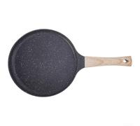 Poêle Crêpière pour granit 20cm Tous Feux Induction Poêle Crêpière(Black 24cm)