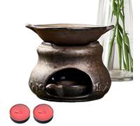 Poêle d'aromathérapie en mica diffuseur d'arômes en mica multifonction | Brûleur de bougie diffuseur de parfum pour maison, bureau, chambre, méditation, relaxation