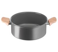 Poêle de 20 cm avec revêtement antiadhésif en céramique, deux poignées, compatible avec les plaques à induction