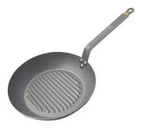DE BUYER Poêle grill en tôle blanche Mineral B Element - 32 cm