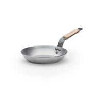 De Buyer Poêle à frire MINERAL B BOIS 20 cm, manche en bois