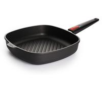Poêle de cuisson rectangulaire, 28x28 cm, compatible induction, antiadhésive, avec manche amovible