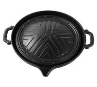 Poêle de grill en fonte avec système anti-éclaboussures, 11 pouces