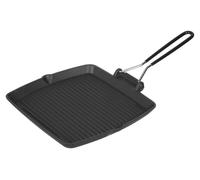 Poêle de grill en fonte, modèle Mixgrill, carrée, 24 x 24 cm