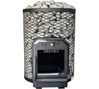 Poêle de sauna à bois Cozy 18 O TW avec 2ème circuit de chauffage pour cabines de sauna de 9 m³ à 18 m³