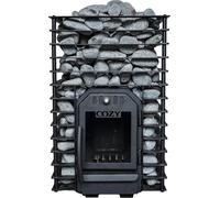 Poêle de sauna à bois Cozy 18 QUATTRO-TW Chauffage extérieur avec 2ème allure pour cabines de sauna de 9 m³ à 18 m³