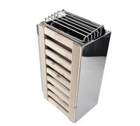 Poêle de Sauna en Acier Inoxydable de 3,6 KW avec Fil Chauffant en -Chrome Poêle à Commande Interne Compact pour Saunas Domestiques et Commerciaux et équipement de Chauffage Efficace 230 V