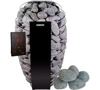 Poêle de sauna Harvia Spirit WiFi - 6 kW et pierres de sauna rondes Harvia R-991