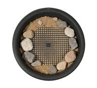 Poêle dorée portable - Écran en maille antirouille à haute efficacité | Outil de criblage du sol fin, filtre de lavage de sable et de pierre, plateau de tamisage pour la préparation des plantations et