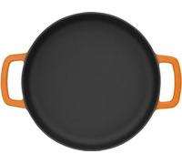 Poêle Double Anse 28cm Orange Fonte Recy Double Anse, Capteur Température - Combekk
