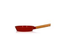 Poêle Ector induction aluminium revêtu manche en bois 20 cm rouge Ogo
