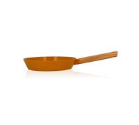 Poêle Ector induction aluminium revêtu manche en bois 24 cm jaune Ogo