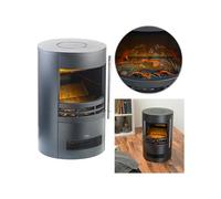 Carlo Milano Poêle électrique 2000 W Mojave avec effet flamme 3D