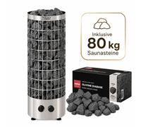Poêle Électrique Harvia Cilindro Pc70 Chrome + Pierres Harvia 80kg