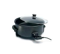 Poêle Électrique Multifonction - ROYAL SWISS - 42 cm - 1500W - Anti-adhésif - Noir