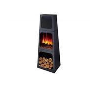 Poêle électrique pyramidale d'intérieur PURLINE CHE-730 Noir Noir G