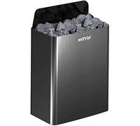 Poêles de sauna Harvia The Wall E Acier Noir 1/3 phase 9.0 kW | commande séparée nécessaire | HSWE900400M