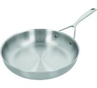 Poêle en acier inoxydable – 28 cm – Grande casserole – Construction en 5 couches – Adaptée aux plaques à induction et à une utilisation au four